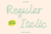 CS Ricotta Dashed, a Script Font by Craft Supply Co. (Thumbnail 3 of 8)