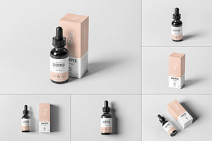 Dropper Bottle Mock-Up, a Product Mockup by zippypixelstudio