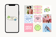 Good vibes Stickers Collection, an Object Graphic by Alina Karpenko (Thumbnail 4 of 9)