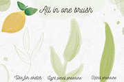Watercolor texture aquarelle brushes, a Brush Add-On by Let's Art (Thumbnail 2 of 11)