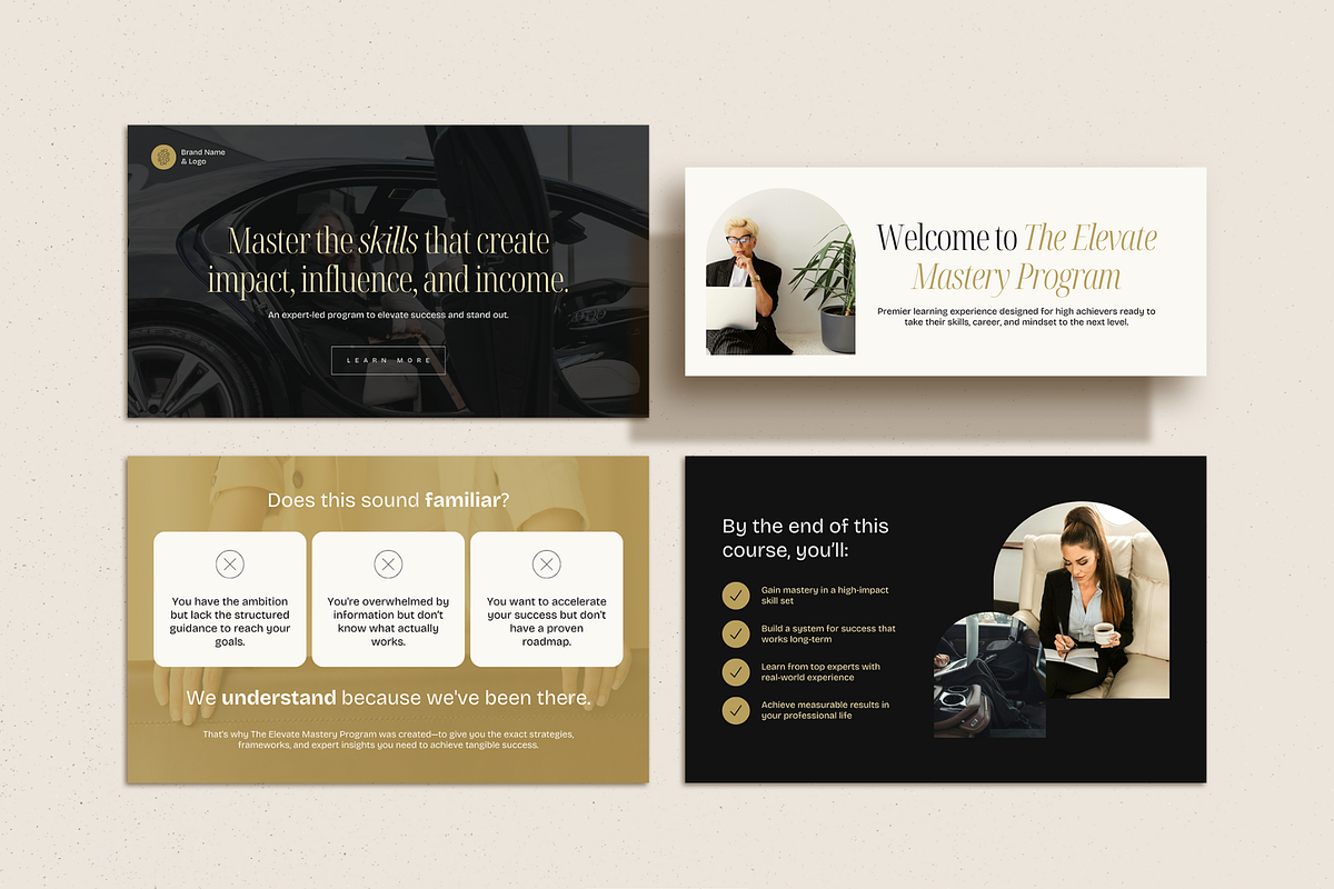 Luxury Course Sales Website, a Websites & App Template by Creatif Foundry (Photo 4 of 9)