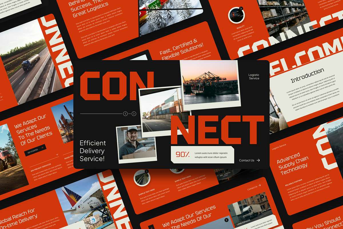 Logistic Keynote, a Presentation Template by YossyOneStd (Photo 1 of 7)