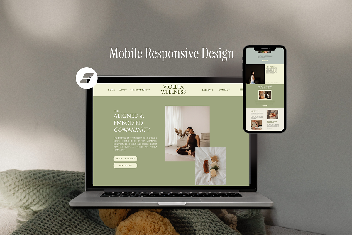 Wellness Coach & Membership Website, a Landing Page Template by La Luna Collective Design (Photo 2 of 4)