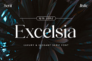 Excelsia Luxury Elegant Serif Font, a Serif Font by UICreative (Thumbnail 1 of 13)