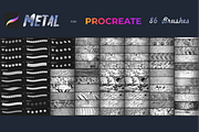 Metal brushes for Procreate, a Brush Add-On by Graphics Resources (Thumbnail 3 of 15)