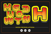 Pixel Game Text Effect, an Object Graphic by VL Shop (Thumbnail 4 of 4)