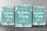 Winter Party Flyer Template, a Flyer Template by graphicforest (Thumbnail 1 of 3)