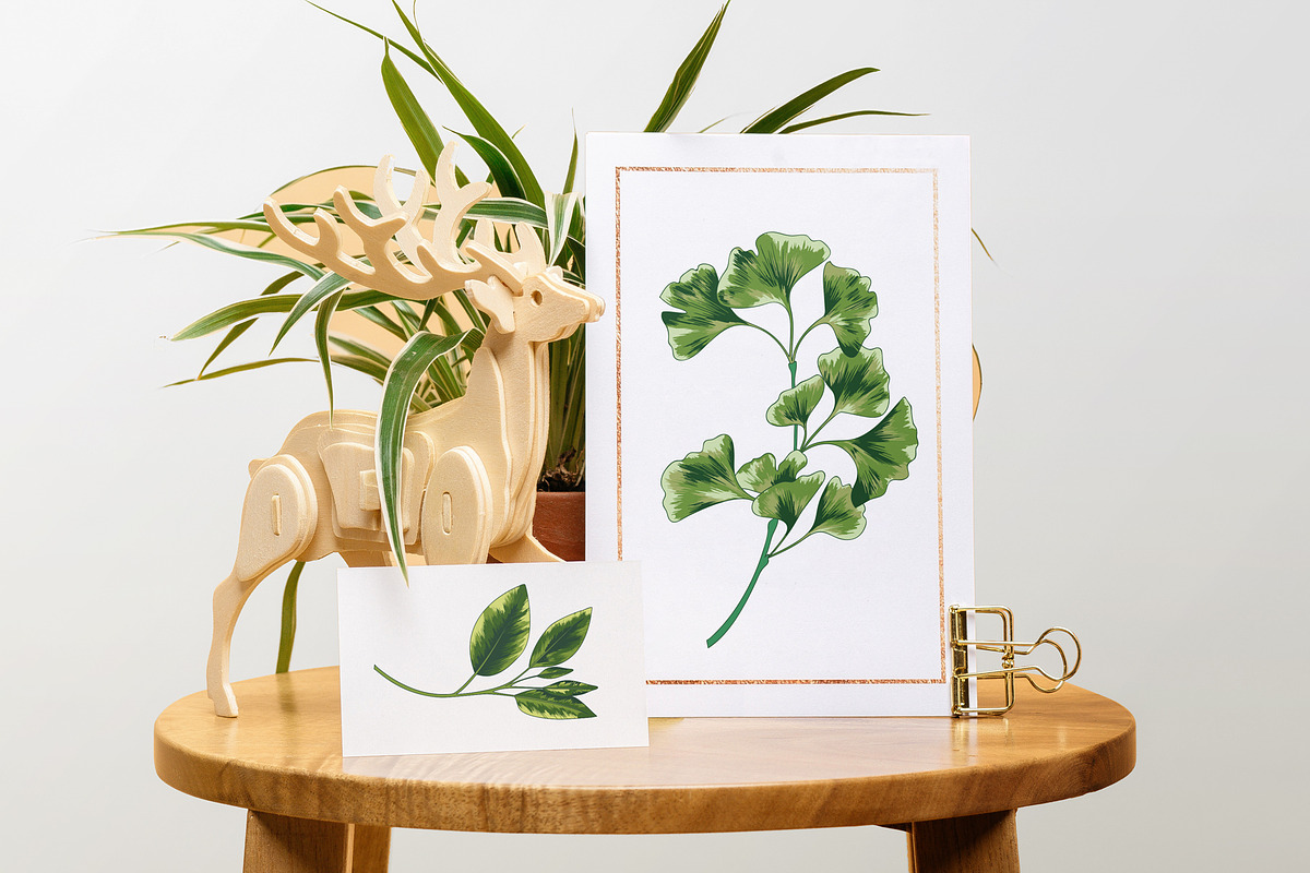 Tropical Leaf Clip Art, an Illustration by Ania Illustration (Photo 5 of 6)