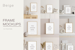 Frame Mockup Kit Beige