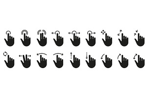 Pointer Gestures Icons
