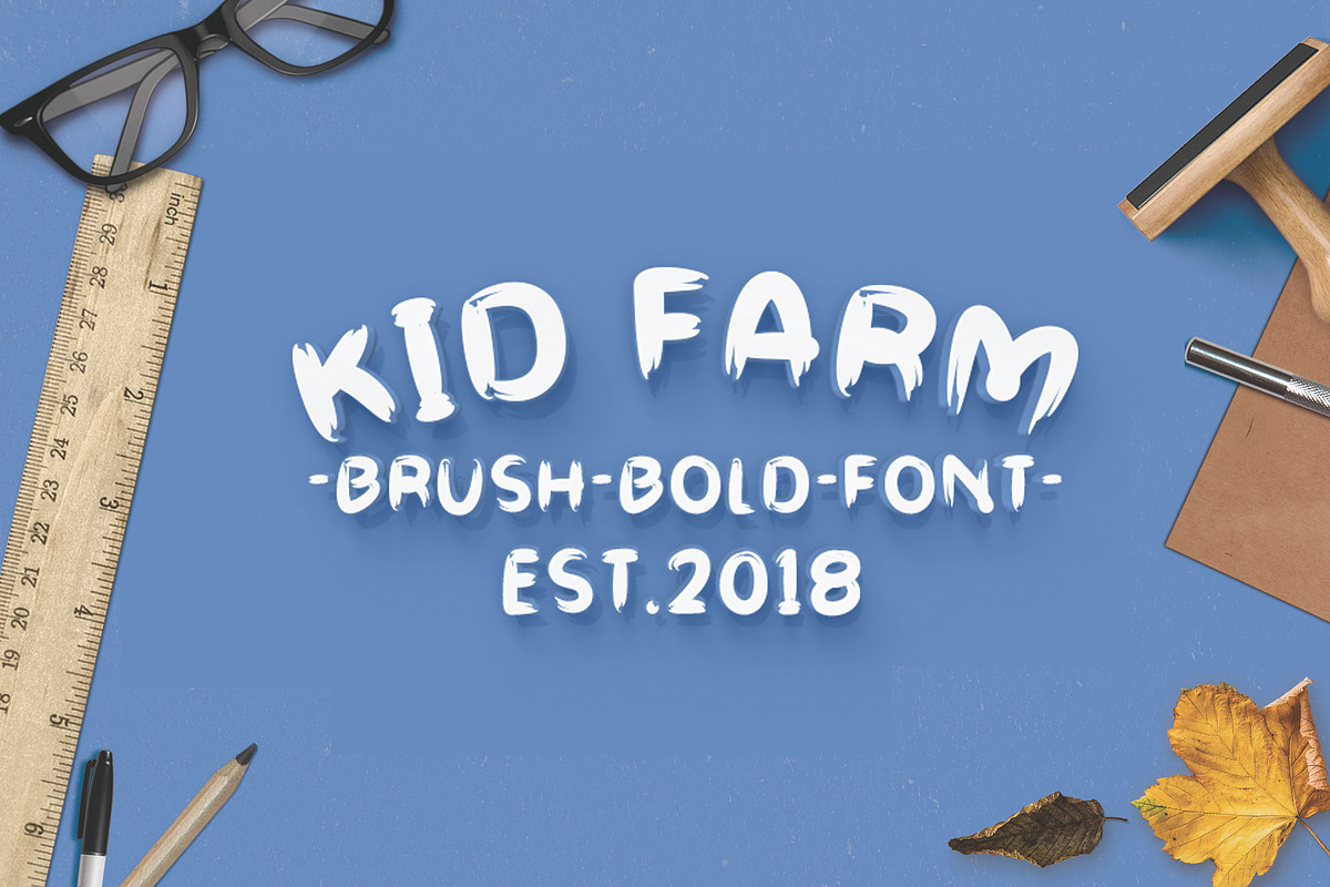 Kid Farm Brush-Font