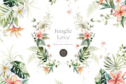 Jungle floral clipart, a Decorative Illustration by heyiamalice (Thumbnail 1 of 10)