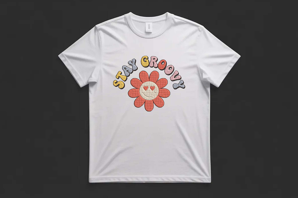 Retro Stay Groovy Smiley Flower, a Decorative Illustration by Purpose Ekbal (Photo 3 of 3)