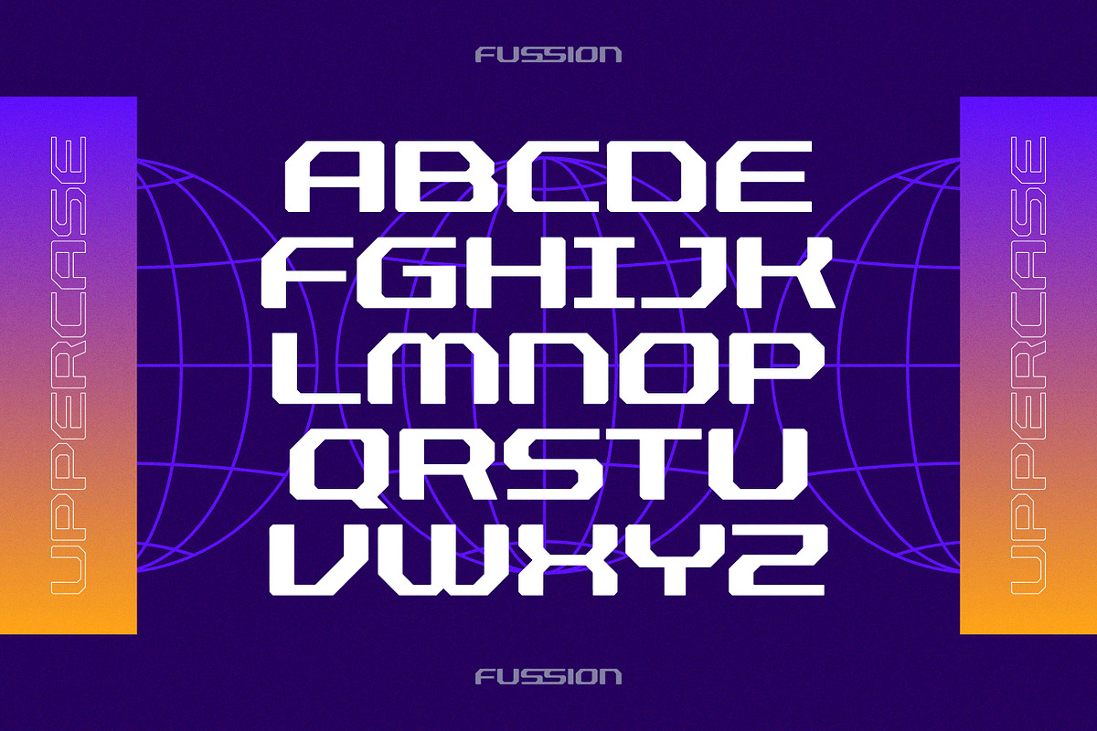 Fussion - Techno Ligature, a Sans Serif Font by Variatype (Photo 3 of 11)