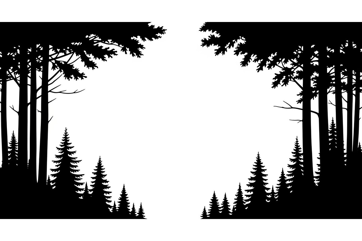 Forest Frame Silhouette SVG Bundle, an Illustration by jahid234 (Photo 22 of 51)