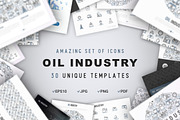 Oil Industry Icons Set | Concept, an Outline Icon by Alex Blogoodf (Thumbnail 2 of 9)