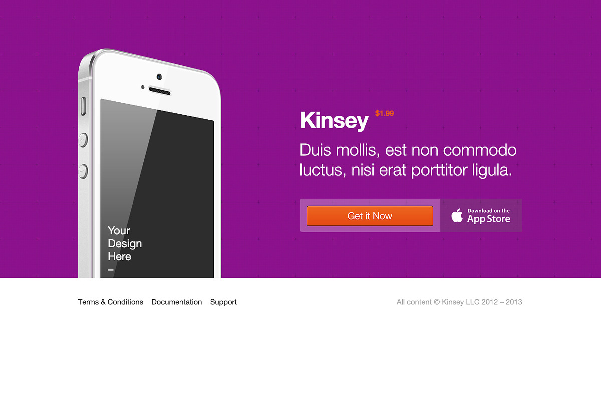 Kinsey Landing Page, an App Template by Built Blake (Photo 2 of 3)