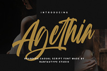 Agethia Branding Casual Script Font