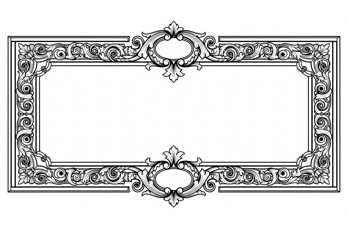 Vintage Rectangle Frame SVG Bundle, an Illustration by Designs_River (Photo 28 of 31)