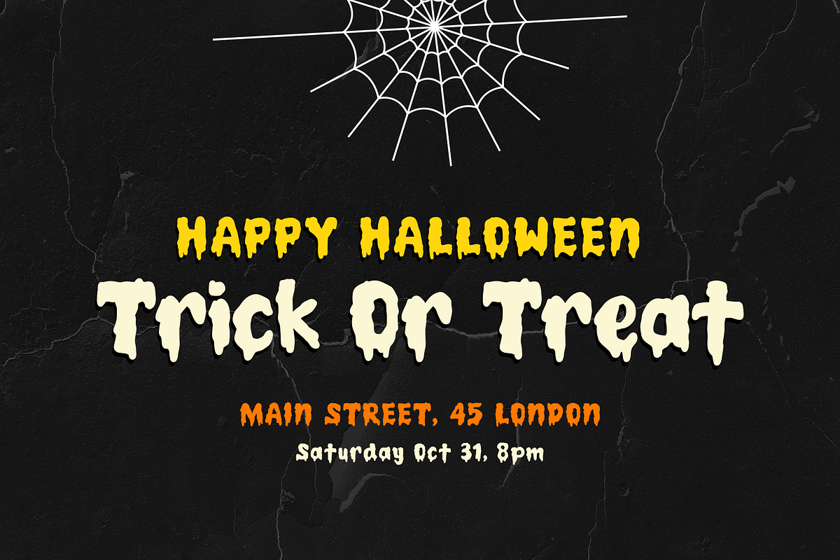 Spooky Land - A Display Font, a Sans Serif Font by Boediman (Photo 3 of 7)