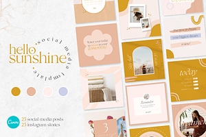 50 Social Media Canva Templates, a Social Media Template by Matisse Studio