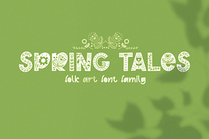 Spring Tales | Folk Art Font