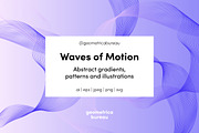 Waves of Motion, a Pattern Graphic by Geometrica Bureau (Thumbnail 1 of 8)
