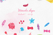Aqualove - Watercolor Goodies, a Texture Graphic by Uzers (Thumbnail 2 of 5)