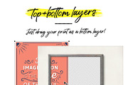 55 non-Photoshop Frame Mockups, a Print Template by Frisk Shop (Thumbnail 4 of 9)