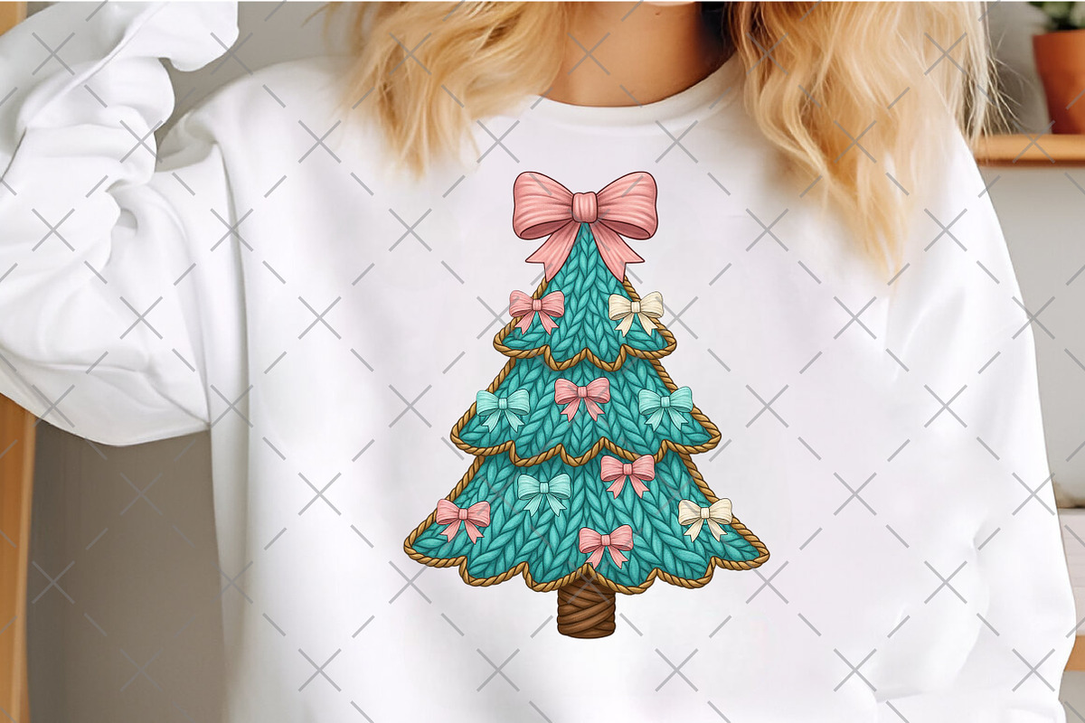 Coquette Crochet Yarn Christmas Tree, an Illustration by Craft Nest (Photo 5 of 6)