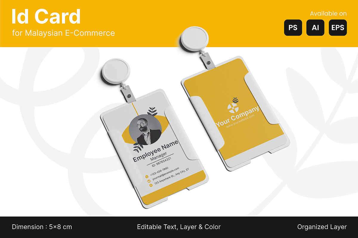 E-Commerce Id Card, a Card Template by Esensifiksi.studio (Photo 1 of 3)