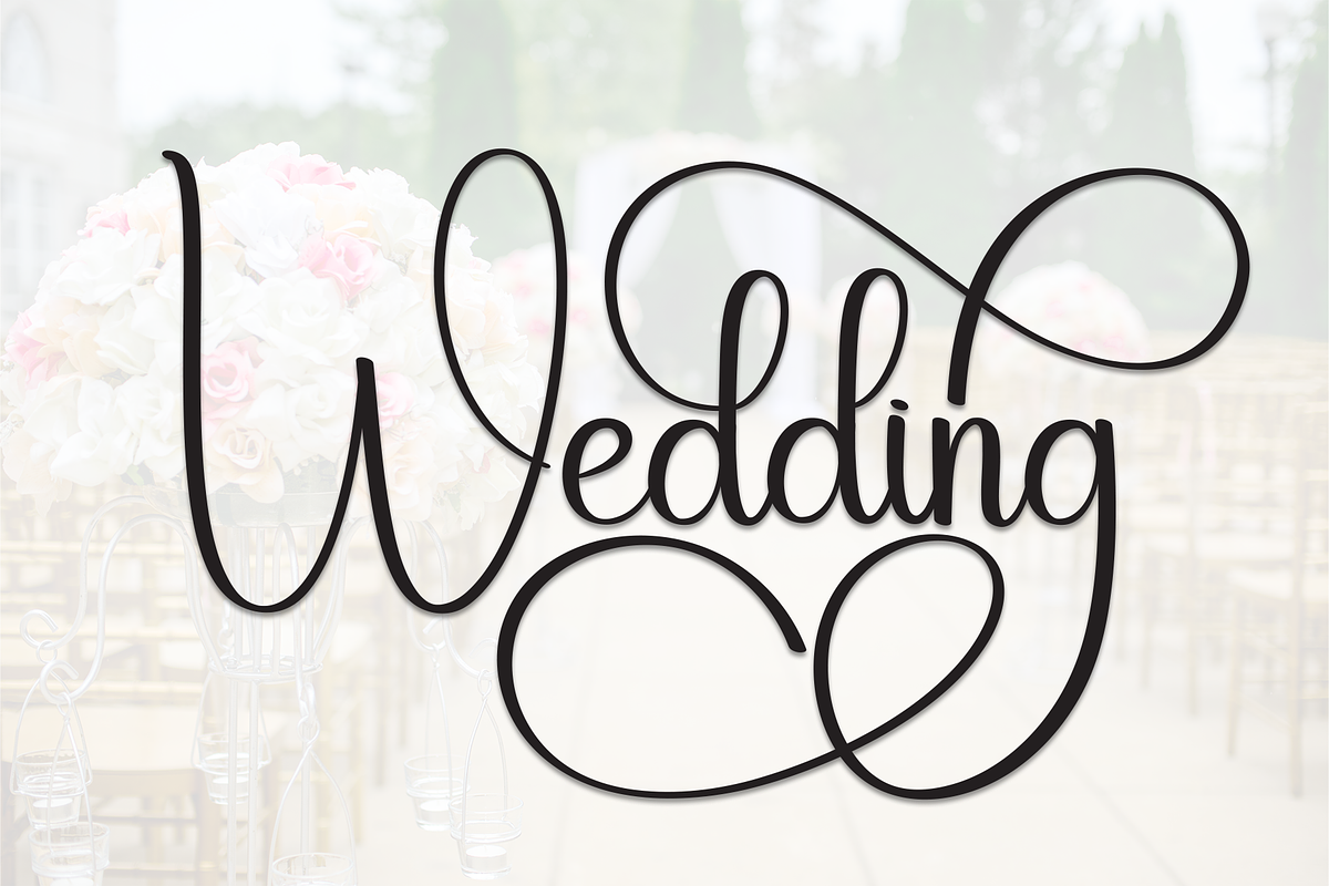 Wedding | Script Font, a Handwritten Font by Scratchones (Photo 1 of 9)