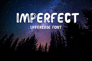 Imperfect Uppercase Font