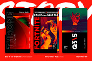 Cyberpunk Social Media Pack +Stories, a Social Media Template by September 5th (Thumbnail 3 of 14)