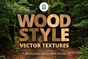 Wood Style Vector Textures