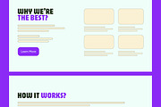 Wireframe Landing Page Template, a Wireframe Template by CreativeShaper (Thumbnail 4 of 5)