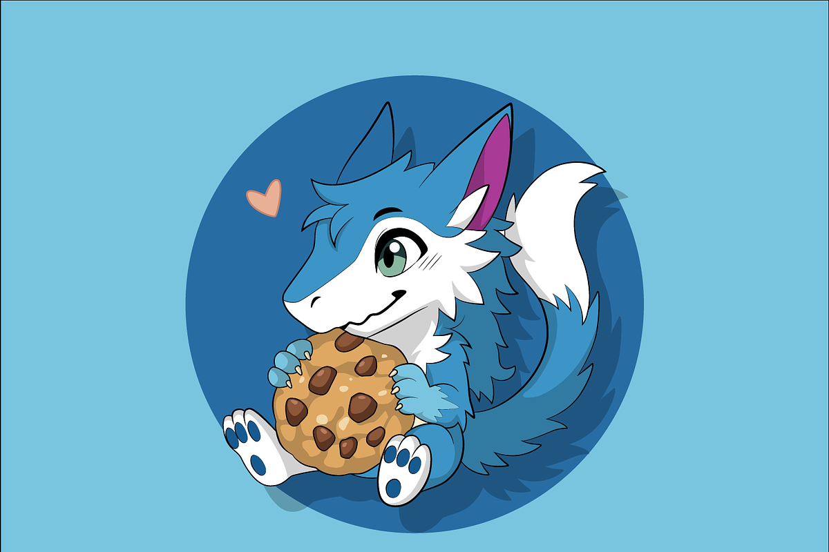 Cute Chibi Dragon Cookie Mascot, a Decorative Illustration by AmmarGrafx (Photo 2 of 4)