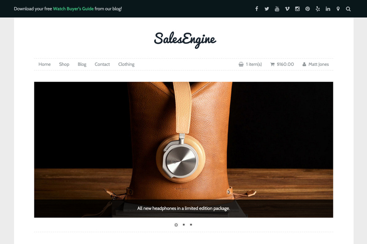 Sales Engine: WP eCommerce Theme, a WordPress Template by Storefront Themes