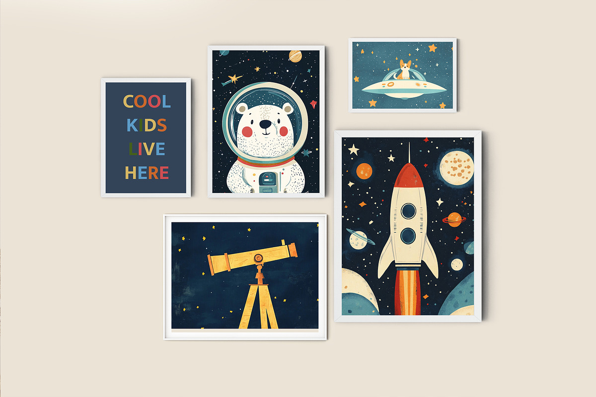 Boys Nursery Room Print Bundle, a Background Graphic by Artemsky (Photo 18 of 22)