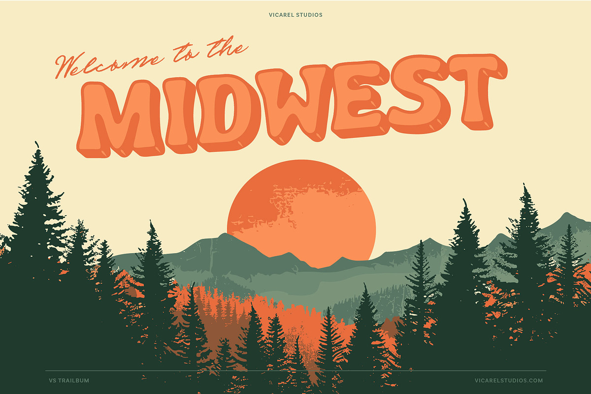 Trailbum – National Park Font, a Sans Serif Font by Vicarel Studios (Photo 17 of 18)