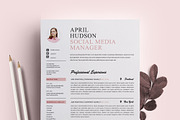 Social Media Resume Template / CV, a Resume Template by Resume21 (Thumbnail 1 of 5)