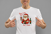 Funny Santa Claus This Is As Merry P, an Illustration by Daily.Designs (Thumbnail 2 of 5)