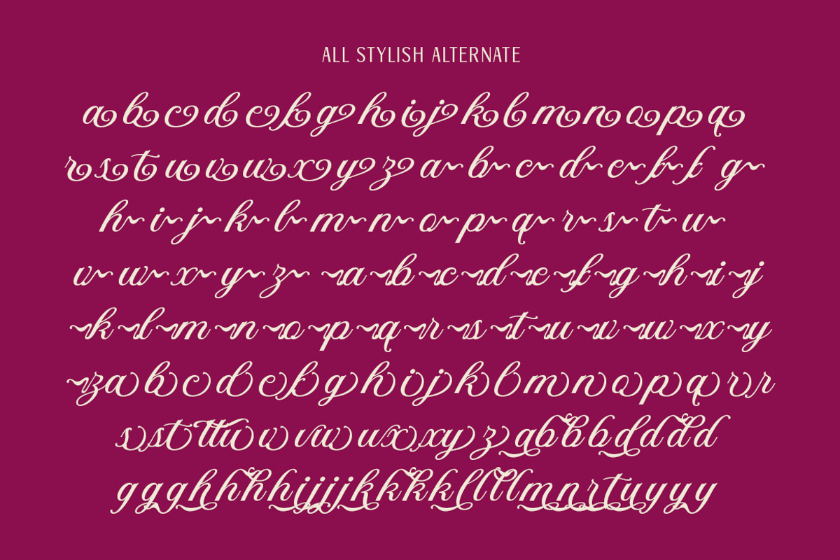 DT Maroon Champagne, a Handwritten Font by Dryy.type (Photo 12 of 15)