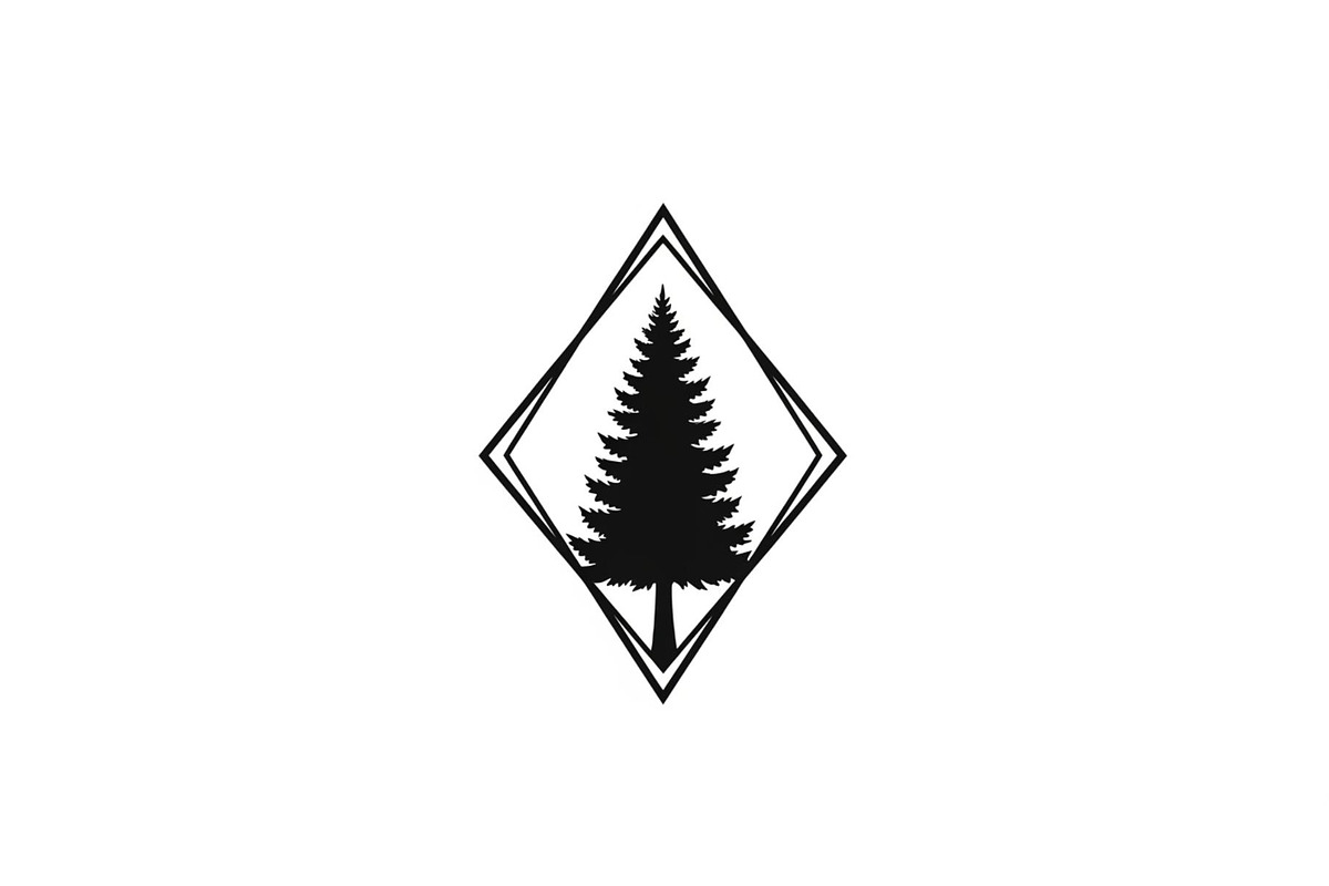 Geometric Pine Tree Emblem Bundle, an Illustration by Creativeshirt (Photo 26 of 31)