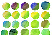 420 hand drawn watercolor spots, a Texture Graphic by Art Loft (Thumbnail 13 of 14)