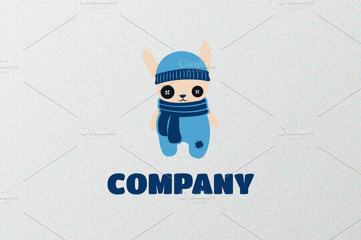 Cute Bunny Rabbit Logo, a Graphic by lesa.jpg (Photo 1 of 3)