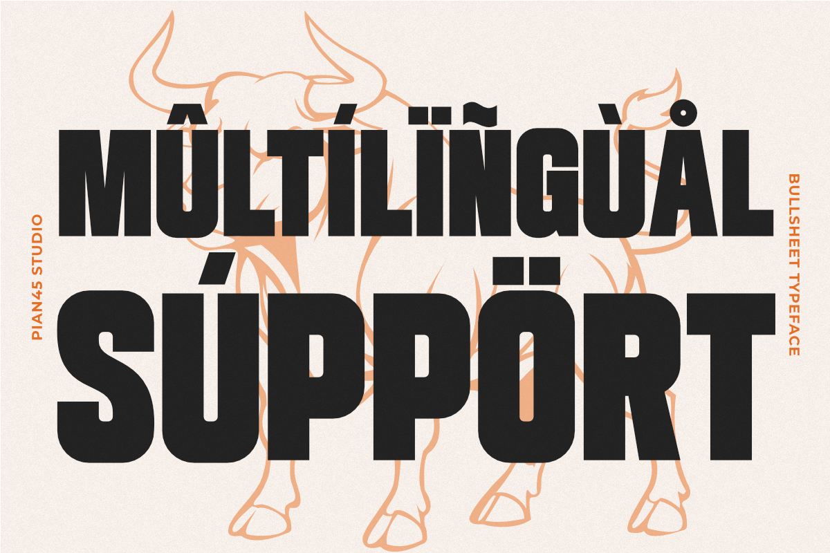 Bullsheet - Bold Condensed Sans Font, a Sans Serif Font by Pian45 Studio (Photo 7 of 8)