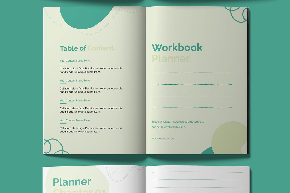 Workbook Planner Design Template