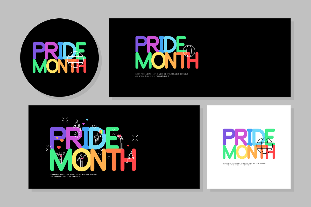 Pride month. Event templates., a Branding & Logo Template by V2.GRAPHICS (Photo 6 of 8)