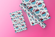 Cupcake Seamless Pattern, a Pattern Graphic by Digital Studio (Thumbnail 4 of 5)
